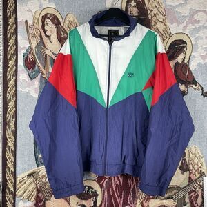 Vintage Olympics Windbreaker JC Penny Colorblock Red White Blue XL Retro USA